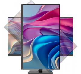 Slika izdelka: Zaslon MSI Modern MD272UPHG / 27" / UHD / IPS / 60Hz / 4ms (GtG) / KVM / črn - nastavljiv po višini - PD 98W