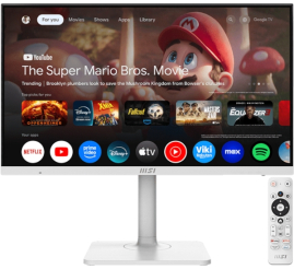 Slika izdelka: Zaslon MSI Modern MD272UPSW / 27" / 4K UHD / IPS / 60Hz / 4ms (GtG) / KVM / bel - nastavljiv po višini - PD 65W