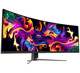Slika izdelka: Zaslon MSI MPG 491CQP 49" / DQHD / QD-OLED / 144Hz / 0.03ms (GtG) / KVM / ukrivljen (črn) - nastavljiv po višini - PD 90W