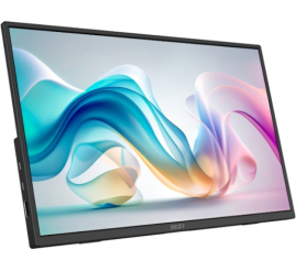 Slika izdelka: Zaslon MSI PRO MP165 E6 / 15.6" / FHD / IPS / 60Hz / 4ms (GtG) / prenosljiv / črn - PD 15W