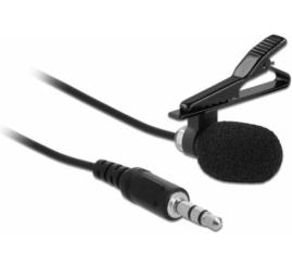 Slika izdelka: Žični mikrofon jack 3,5mm Delock kravatni (66279)