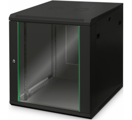 Slika izdelka: Zidni kabinet Digitus 12U 638 600x600 črn DN-19 12U-6/6-EC-SW