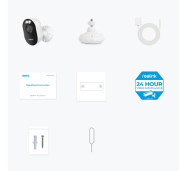 Slika izdelka: Zunanja nadzorna kamera Reolink 2560x1440 WiFi mikrofon in zvočnik (Lumus Series E430)